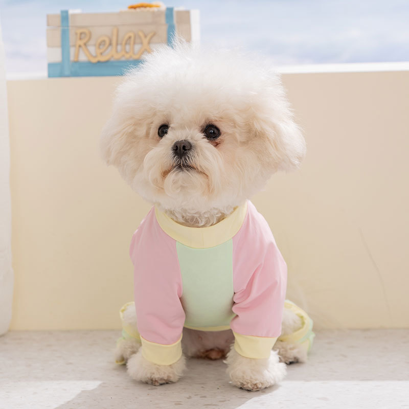 Two-tone Cool Summer Thin Pet Clothing For Small Medium-sized Dogs, Such As Teddy And Bichon, With An Ice-cool Sun_voghion.com