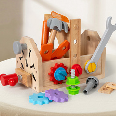 幼児の早教百変手提げ工具箱シミュレーション分解修理ネジナット作業台益智玩具