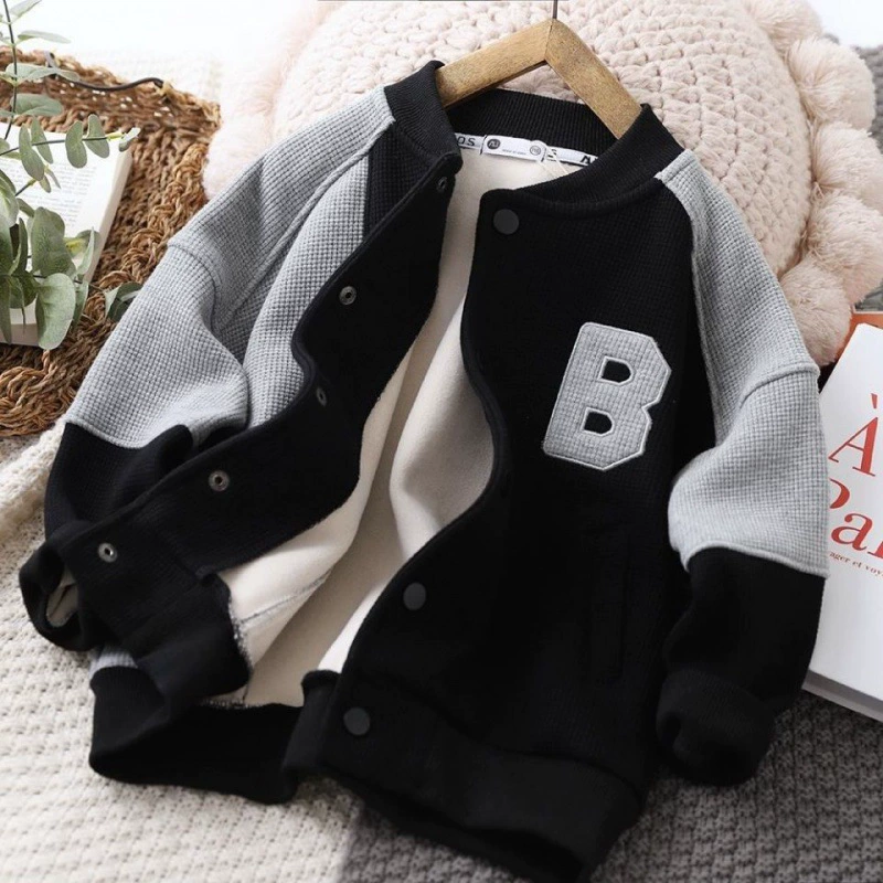 П spring Jacket for boys, детский спортивный костюм для отдыха, коллекция 2023 года, для подростков, западный стиль, детская одежда