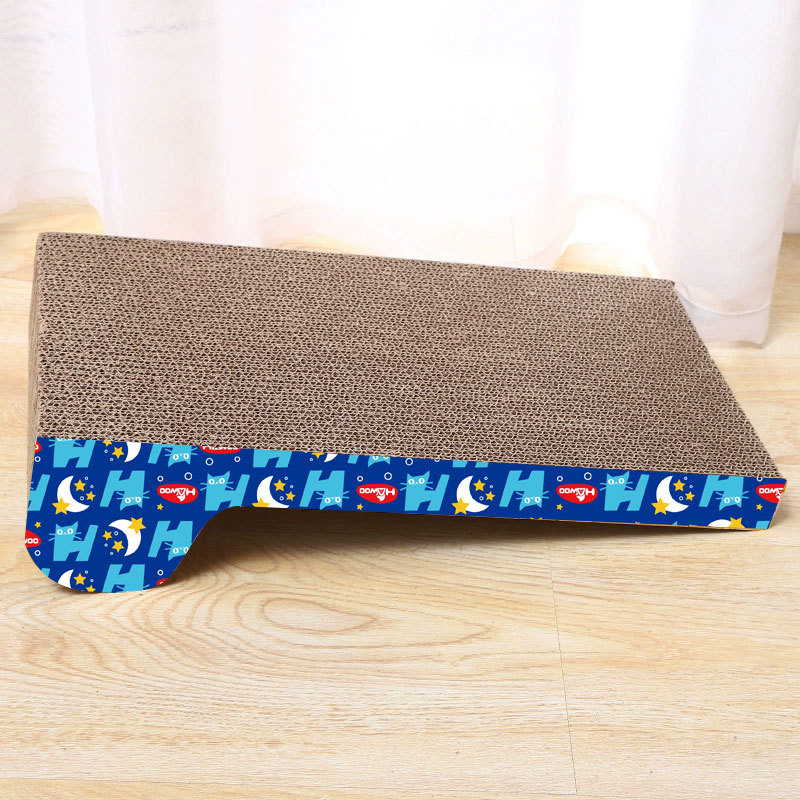 Tablero de rasguño de gato en stock al por mayor tablero de rasguño de gato corrugado con campana grande gato de molienda garra de papel corrugado gato de juguete gato garra