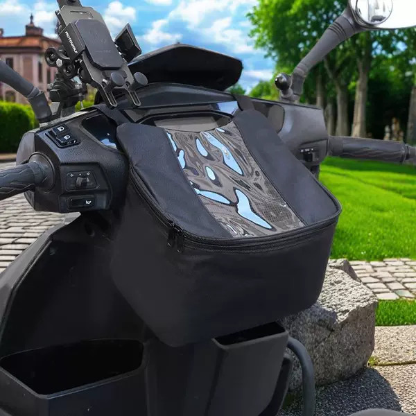 Vertical Screen Motorcycle Electric Front-Mounted Headlight Bag Southeast Asia Cross-Border E-Commerce Cycling Navigation Storage Bag Factory Ready Stock