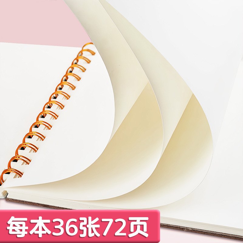 16k空白のコイルのスケッチ本の速写本の学生は手描きで絵を描きます。|undefined