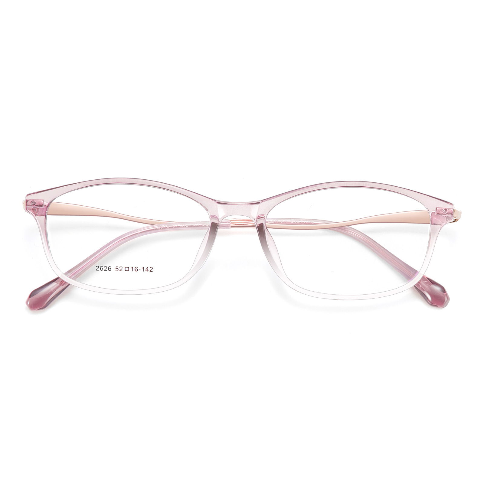 Lady Wen Wan es de alta calidad TR + marco de gafas metálicas, gafas de 4 mm de ancho con gafas de tetra.