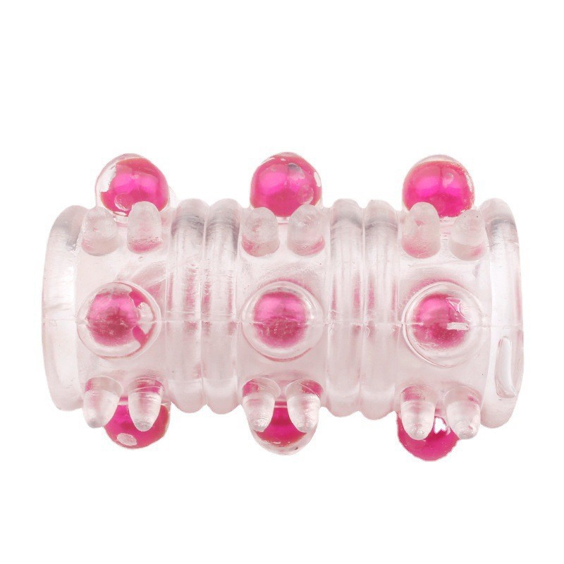 Pearl Dragon Ball Vibrating Locking Ring, TPE Cock Ring with Random Color — detail image 6