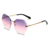 Capacious trend sunglasses, gradient, fitted