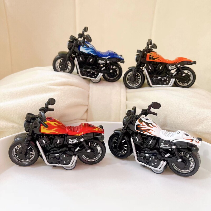 Simulation motorcycle back racing alloy car model clip doll toy ornaments keychain children's toys wholesale Simulation motorcycle back racing alloy car model clip doll toy ornaments keychain children's toys wholesale