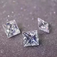 В наличии оптом Princess Square голая Алмазный Муассанит D сертификат соответствия цвета Сертификат GRA Алмазный Муазан ювелирный камень