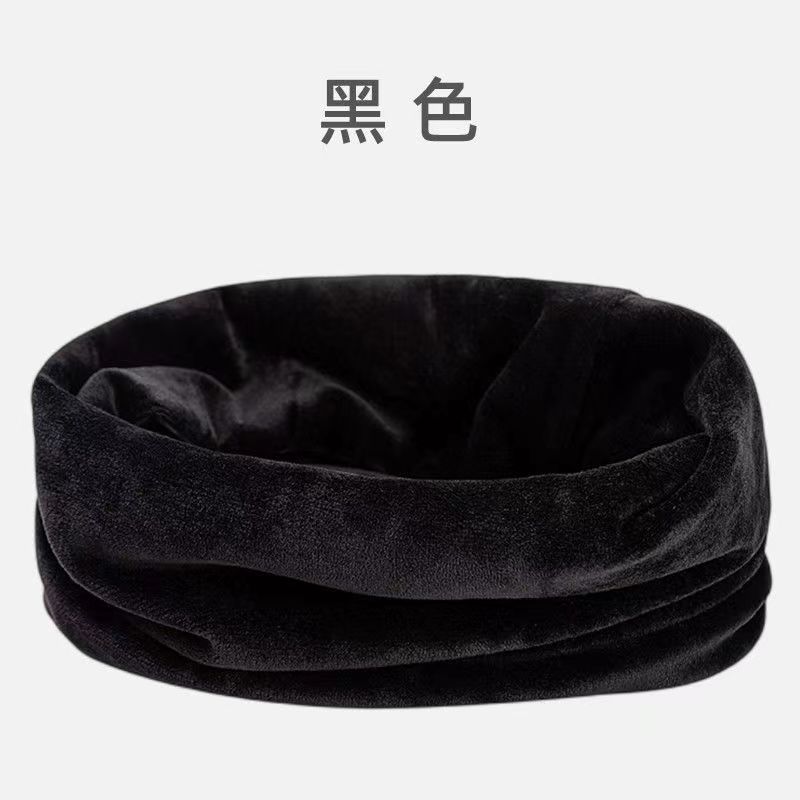 Autumn and Winter new gold velvet scarf men's and women's fashion pure all-match color neck warm cervical collar wholesale
