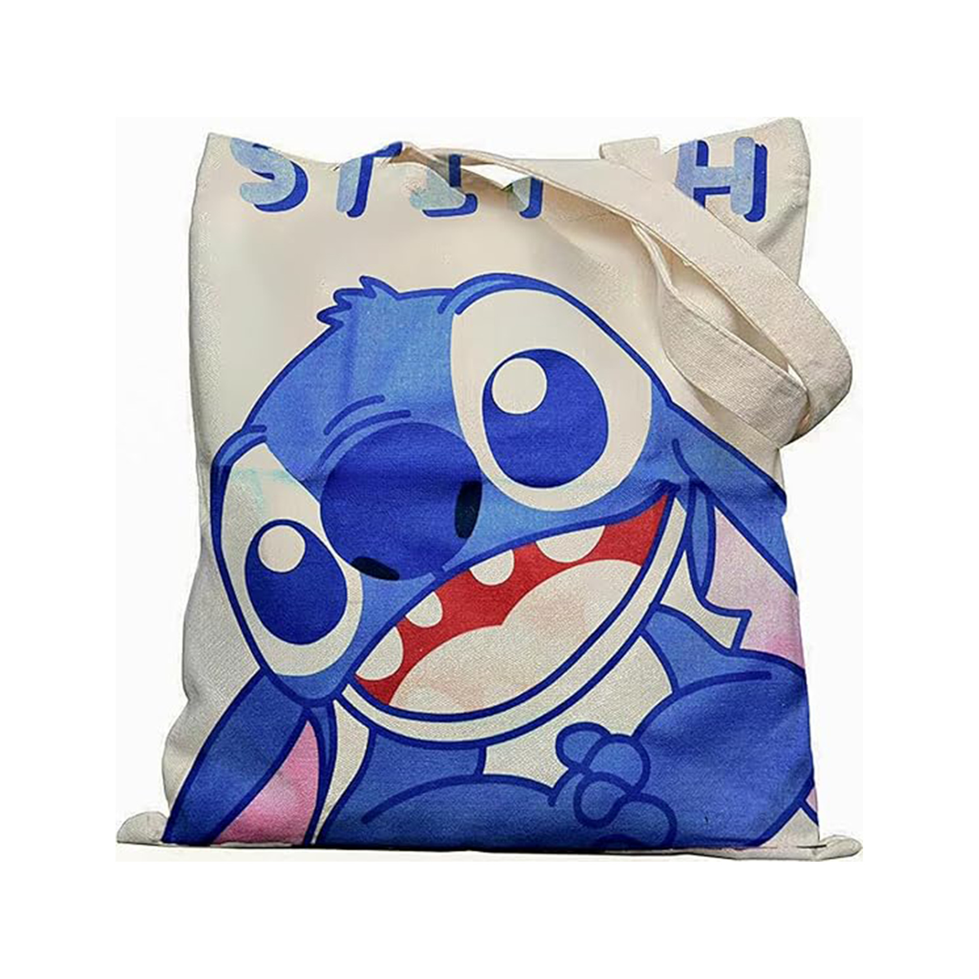 Transfronterizos Amazon caricatura animada bolsas de lona bolsas de hombro bolsas plegables bolsas de tela impresas pueden almacenarse