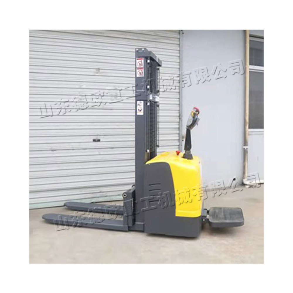 仓储搬运电动叉车 全电动装卸液压搬运车 小型站驾式托盘堆高车