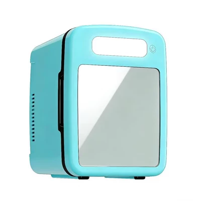 USB Car Refrigerator, Refrigerator for Cooling, a Must-Have for Student Dormitories and Rental Apartments, 5L_Abs Material Mini Refrigerator (Soyuducular) - sky-blue-typec