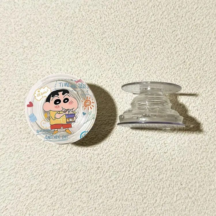 Crayón pequeño nuevo soporte de bolsa de aire redonda 360 ° rotatorio telescópico plegable soporte de teléfono móvil tipo de escritorio adhesivo