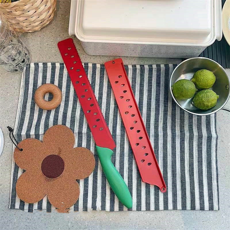 그물 빨간 폭발 수박 칼