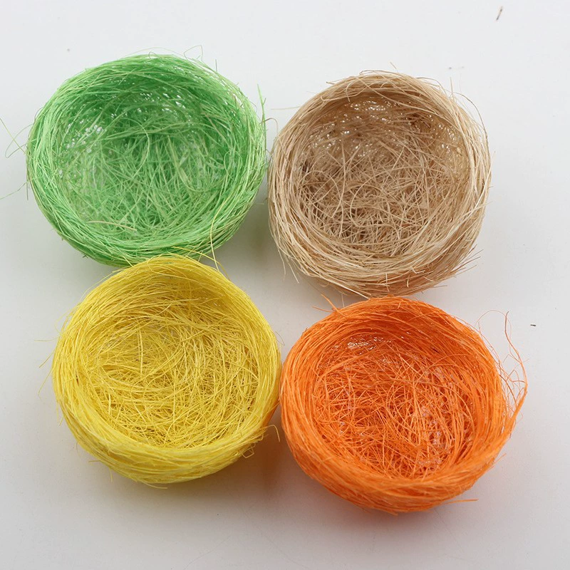 Имитация птичьего гнезда, оптовая продажа, украшение для сада, льняное птичье гнездо ручной работы, утолщенное льняное тканое птичье гнездо