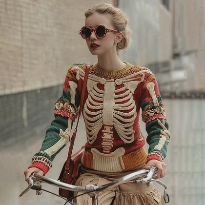 跨境外贸独立站亚马逊跨境欧美秋冬3D数码印花圆领毛衣防针织衫|undefined