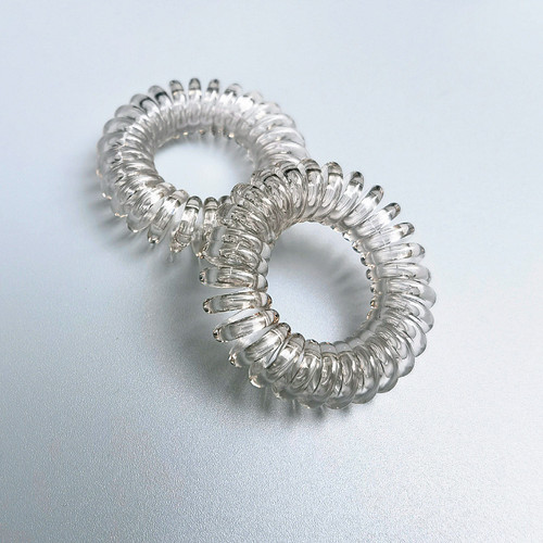 3.8 Gradient Color Phone Cord Hair Tie Transparent Rubber Band Headband Jewelry Yiwu Hair Accessories Wholesale Cross-Border Foreign Trade