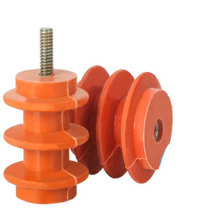 黄色绝缘子配电箱电气绝缘座带螺杆底座铜排绝缘柱固定夹厂家直销
