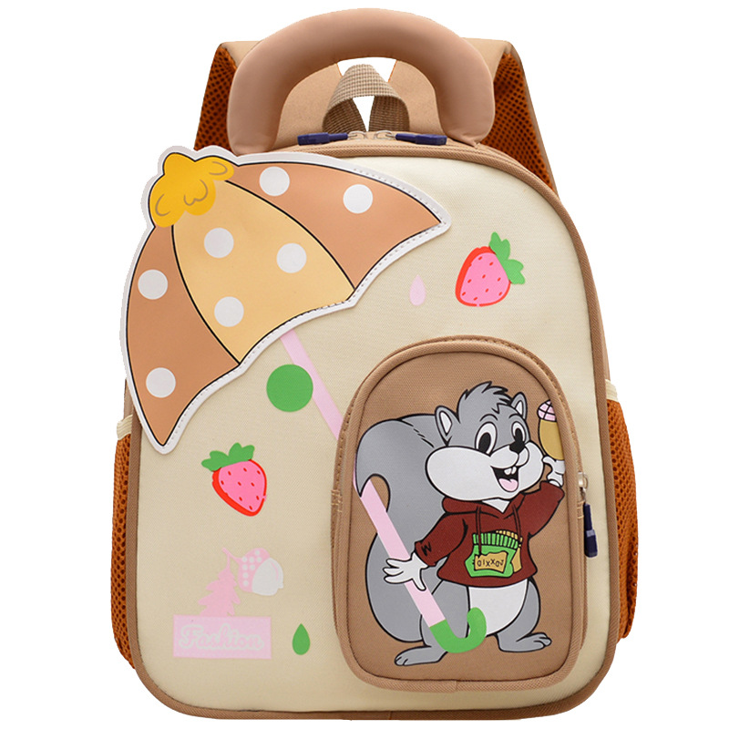 Preescolar lindas niñas mochila transpirable jardín de infantes 3 años de dibujos animados 5 años de edad clase grande mochila ligera para niños