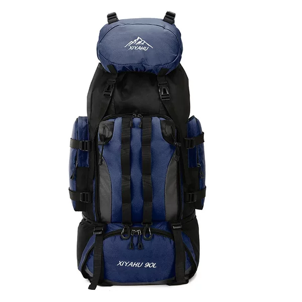 New Outdoor Hiking and Mountaineering Bag 90L Large Capacity Backpack for Men and Women, Casual Travel Water-Repellent Camping Backpack