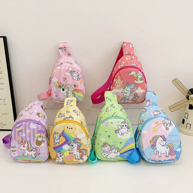 Cartoon chest bag, wallet, shoulder bag, small bag, western style