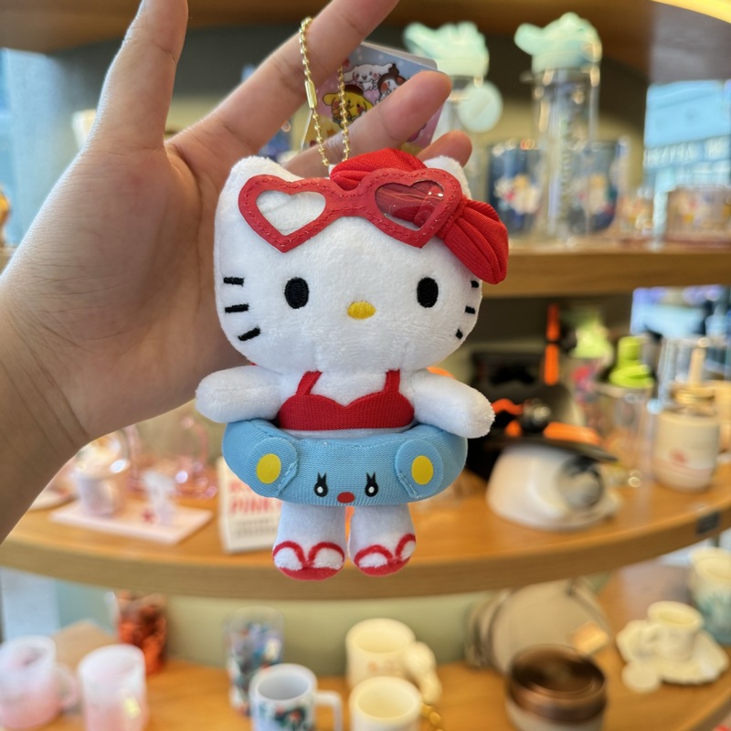 漫画アニメサンリオコーデュロイカーリーフリース KT 猫キーホルダーペンダント人形女の子バックパックペンダント|undefined