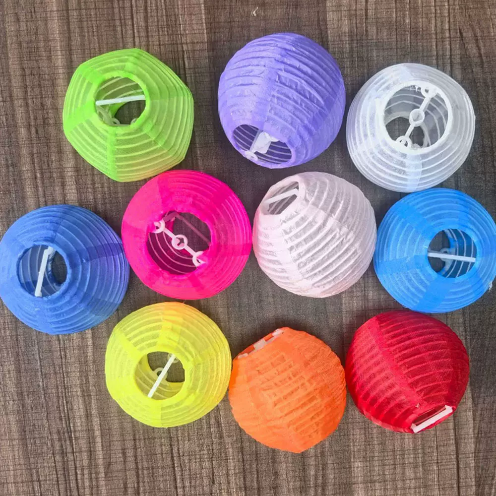 跨境热卖3英寸7.5厘米室内室外装饰布灯笼，婚庆新年节日装饰