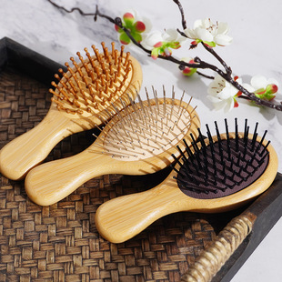 In stock wholesale small and easy to carry air cushion comb steel needle nylon scalp comfortable massage cleaning smooth hair shape air bag comb
