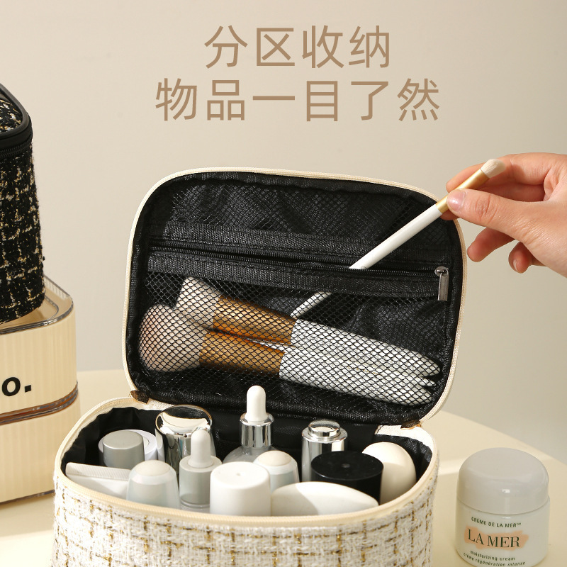 Bagos de maquillaje de dama de gran capacidad de viaje de negocios portátil bolsas de lavado de viaje de alta calidad bolsas de almacenamiento de mano