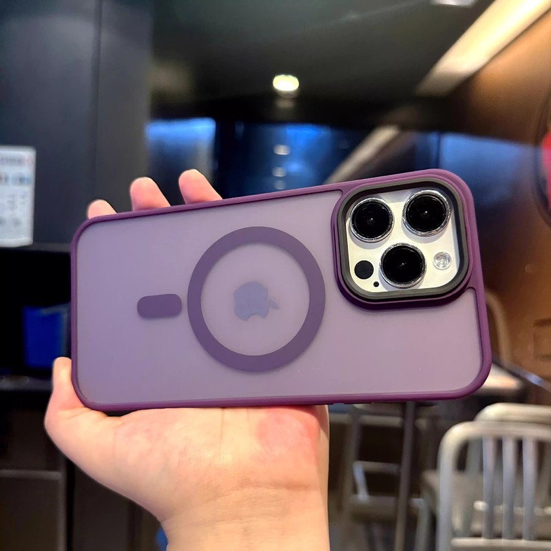 柔彩肤感磁吸适用iPhone17promax手机壳磨砂半透苹果16防摔保护套|undefined