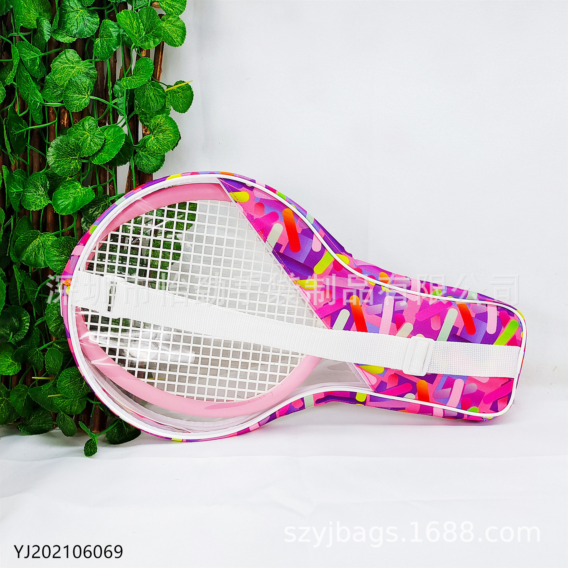 间色牛津布网球拍袋 PVC球拍包