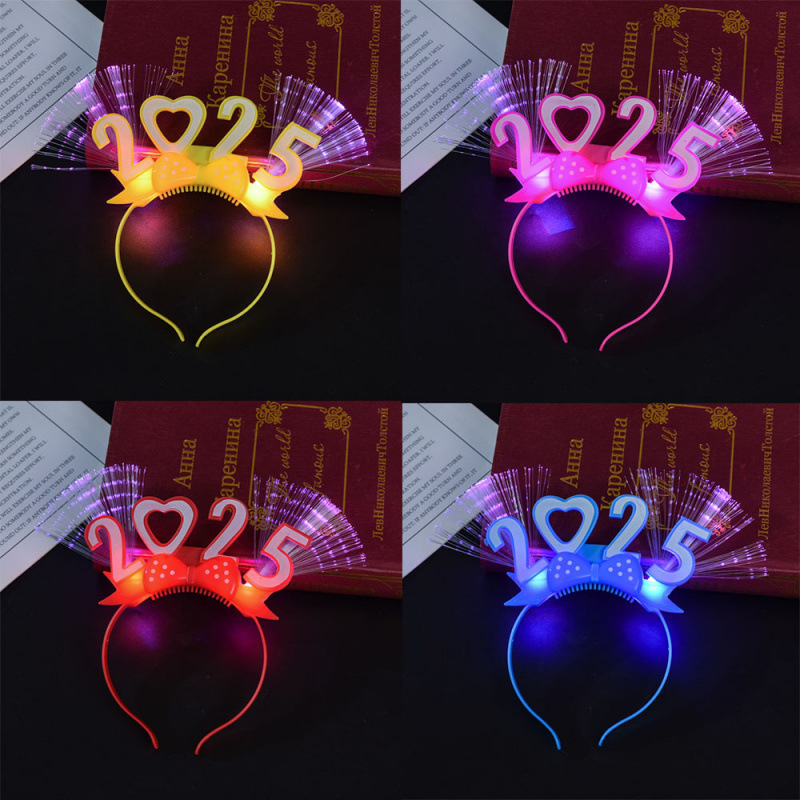 Concierto de apoyo accesorios luminosos toque de cabeza corn de ciervo corn de buey corn de cabello bandas de lámpara orejas de conejo corona al por mayor