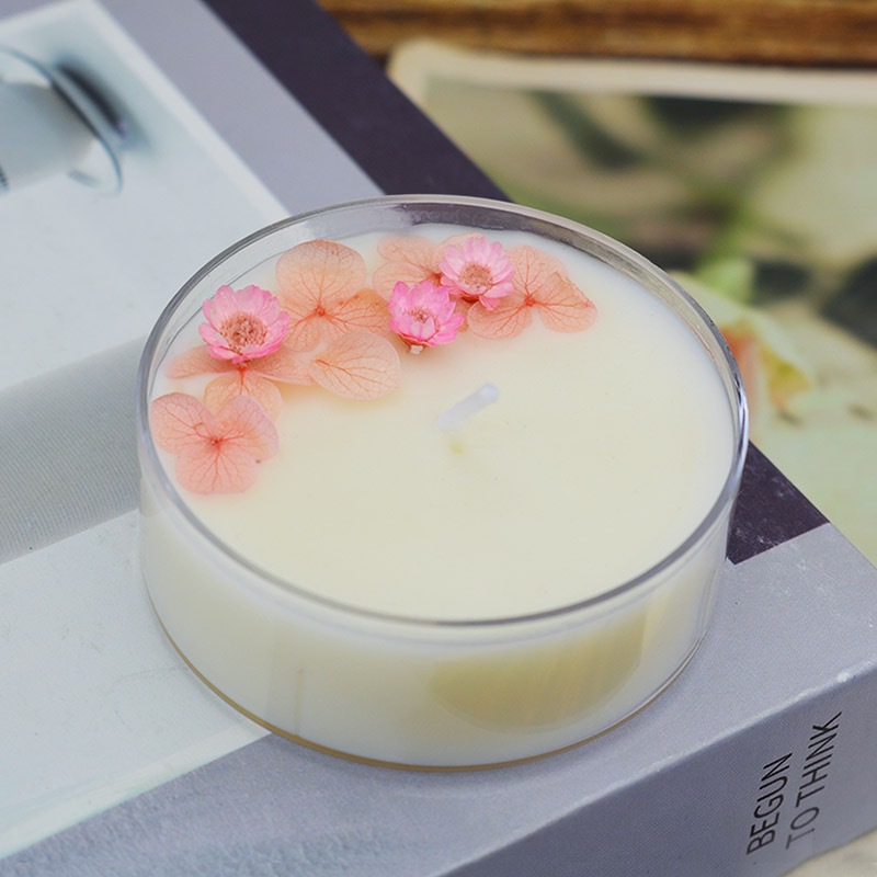 Bougie d'aromathérapie longue durée, parfum floral éternel, rose séchée, style créatif et intemporel, fabriquée à la main._voghion.com