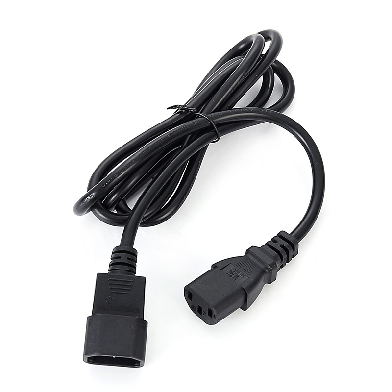 3C certificó C13-C14 cable de extensión macho-hembra cable de alimentación de pantalla a color cable de alimentación macho-hembra