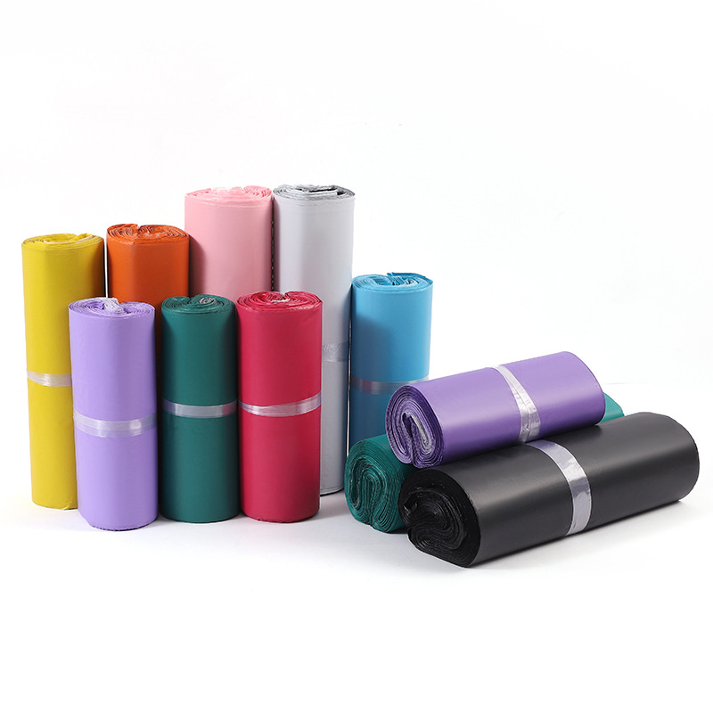 Bolsa exprés negra bolsa de embalaje de correo al por mayor paquete logístico bolsa impermeable producción de bolsa de embalaje exprés