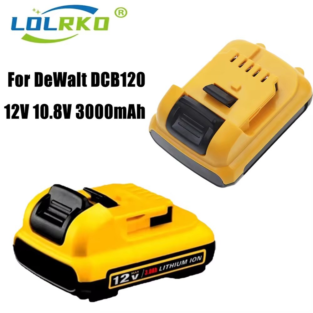 适配 DeWalt 3000Ah 10.8V 12V锂离子电池DCB127 DCB120-124电池