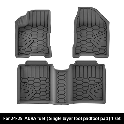 Suitable for 24-25 Lada Aura Car Floor Mats, Waterproof Special Car-Specific Fully Environmentally Friendly Tpe Floor Mats (Modelə uyğun ayaqaltı) - 24-25-lada-aura-fuel-single-layer-floor-mats