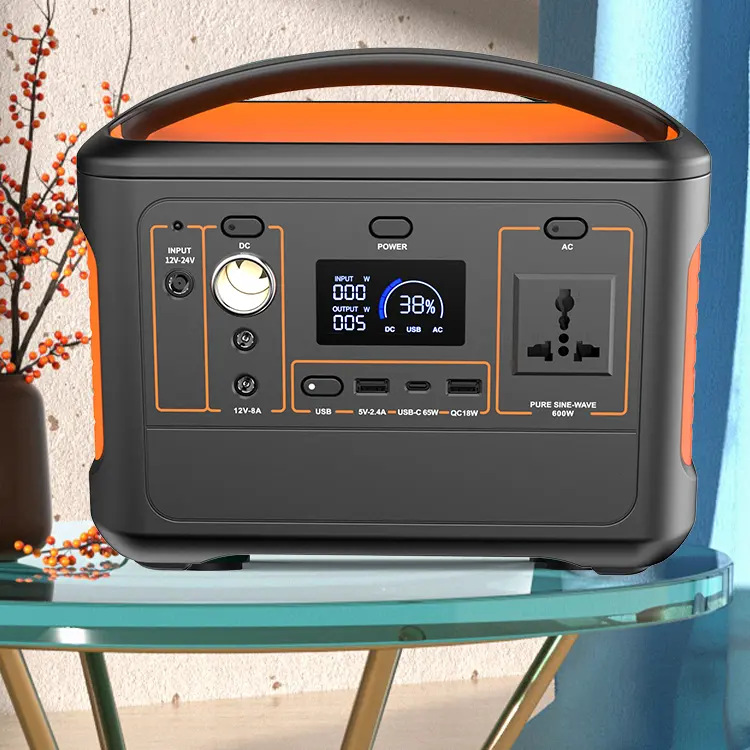 户外储能电源功率600W容量568Wh韩国KC认证太阳能输入120W