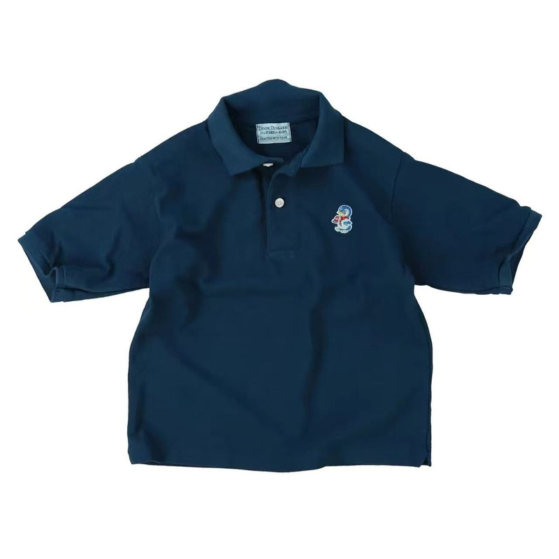 Tx Non-Refundable and Non-Exchangeable 2026 Summer New Style Children's Clothing for Boys and Girls Dd Penguin Pattern Children's Short-Sleeved Polo Shirt