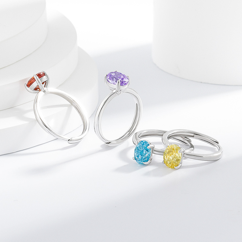 Damenring Mit Farbigem Edelstein Im Eisschliff Design_voghion.com