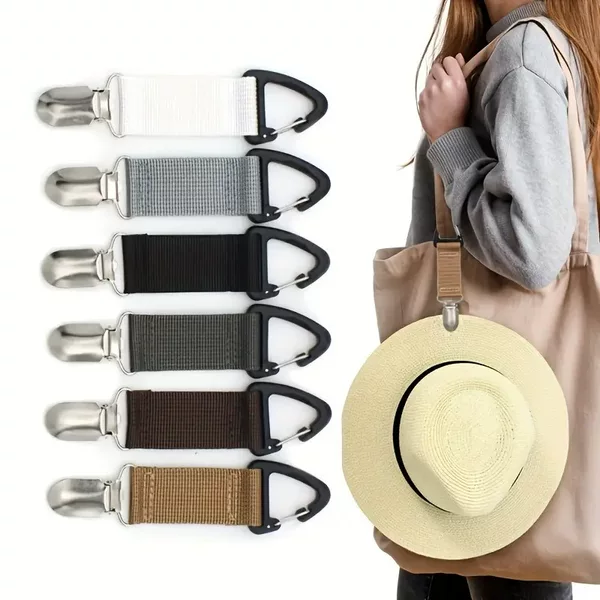 Outdoor Travel Hat Outgoing Storage Clip Bag Portable Multifunctional Hanging Clip Backpack Clip Anti-loss Clip Hanging Bag Buckle