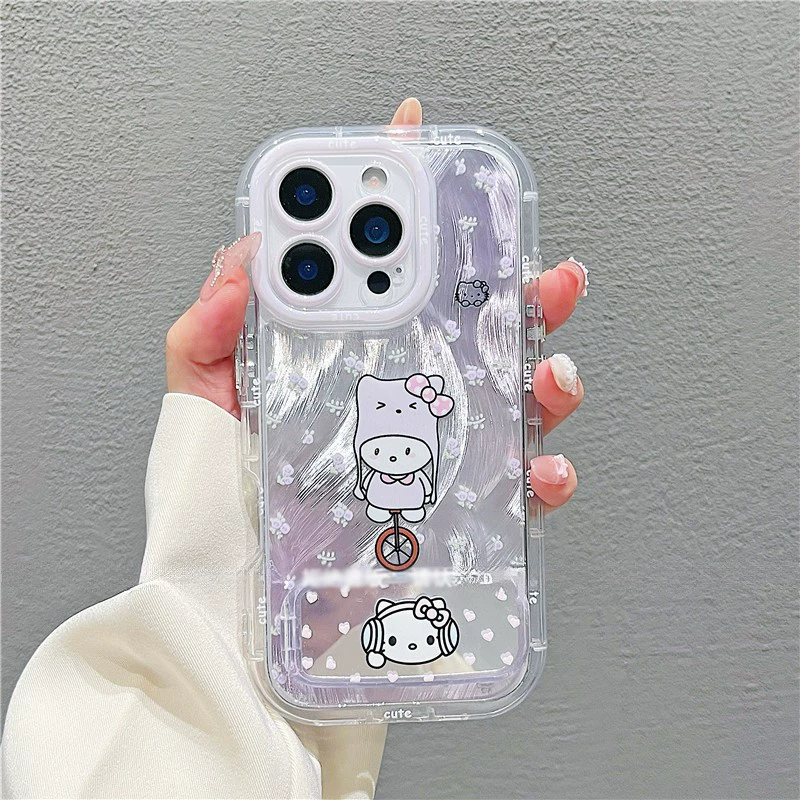 Apple, Hello Kitty, совместимый iPhone 15, чехол для телефона, трубка, браслет, iPhone13 Pro, объектив, iphone, 8