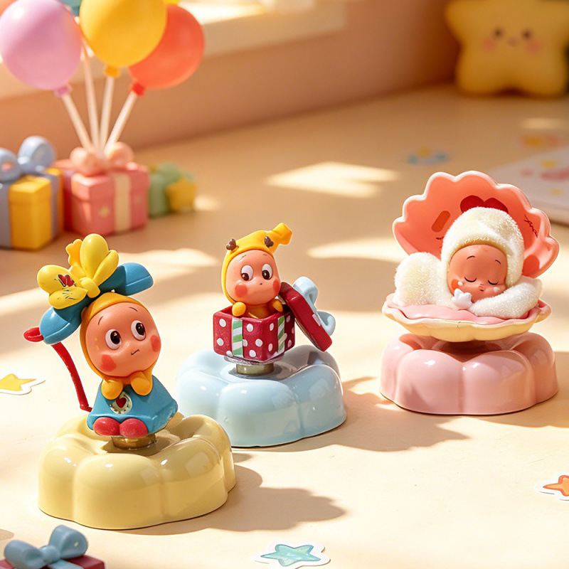 Ceramic Rotating Figurines from Jingdezhen, Cute Little Ornaments for Children and Girls, Wholesale Gifts for Stalls Ceramic Rotating Figurines from Jingdezhen, Cute Little Ornaments for Children and Girls, Wholesale Gifts for Stalls