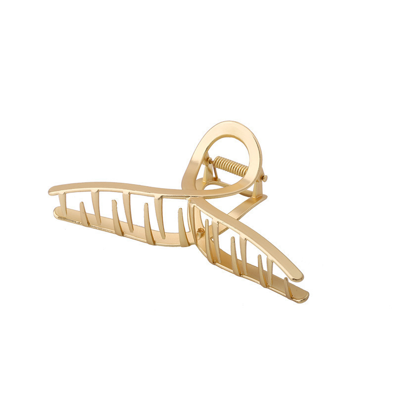 Internet celebridad clip de metal grande clip de tiburón japonés y coreano elegante temperamento espalda Cabeza pelo agarre de alto grado horquilla tocado