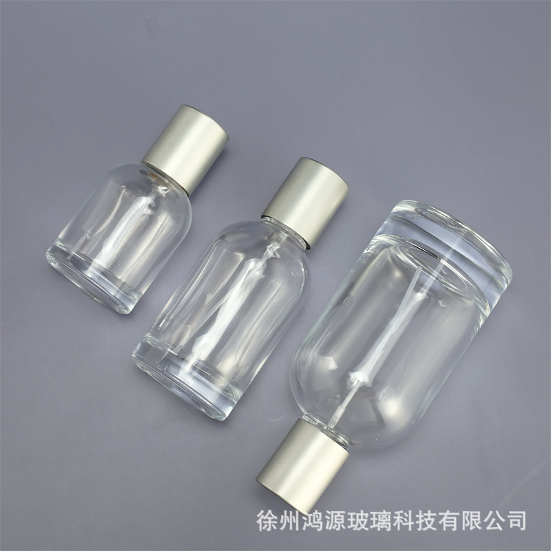 香水ボトル裸ボトル 30/50/100 ミリリットル旅行詰め替えファインミストスプレーボトルバヨネット透明ガラス香水ボトル|undefined