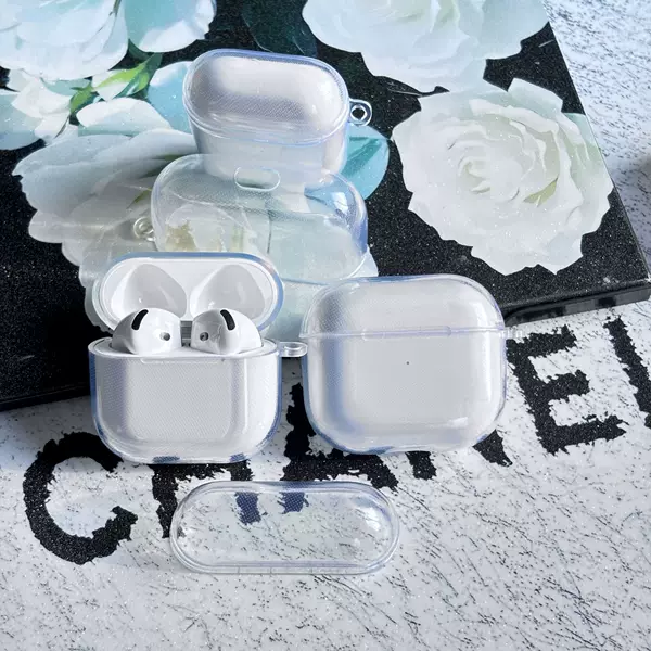 Suitable for AirPods 1/2/3/4 Pro2 All Series Apple Headphones Pro3 Transparent Tpu Headphone Protective Case