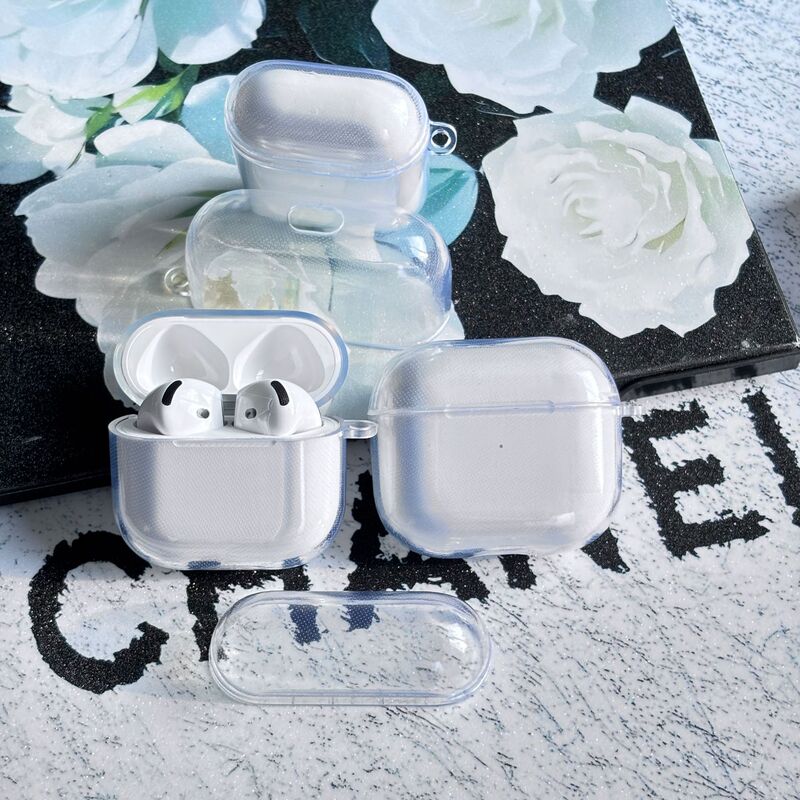 Suitable for AirPods 1/2/3/4 Pro2 All Series Apple Headphones Pro3 Transparent Tpu Headphone Protective Case