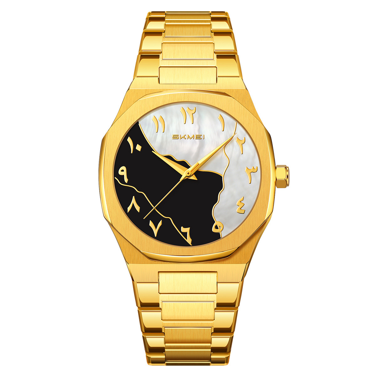 Momento de reloj de hombre de negocios de US Steel, escala de números árabes, relojes de cuarzo comercio exterior transfronterizo mayorista de relojes
