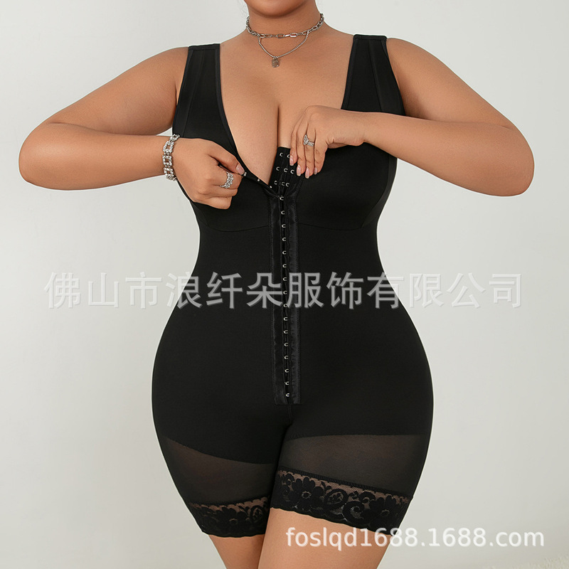 European and American Style Shapewear Bodysuit with Zipper Crotch, Tight-Fitting Tummy Control and Butt-Lifting Body Shaper for Women, Wholesale Enhanced Version with High Waist and Butt-Lifting Features European and American Style Shapewear Bodysuit with Zipper Crotch, Tight-Fitting Tummy Control and Butt-Lifting Body Shaper for Women, Wholesale Enhanced Version with High Waist and Butt-Lifting Features