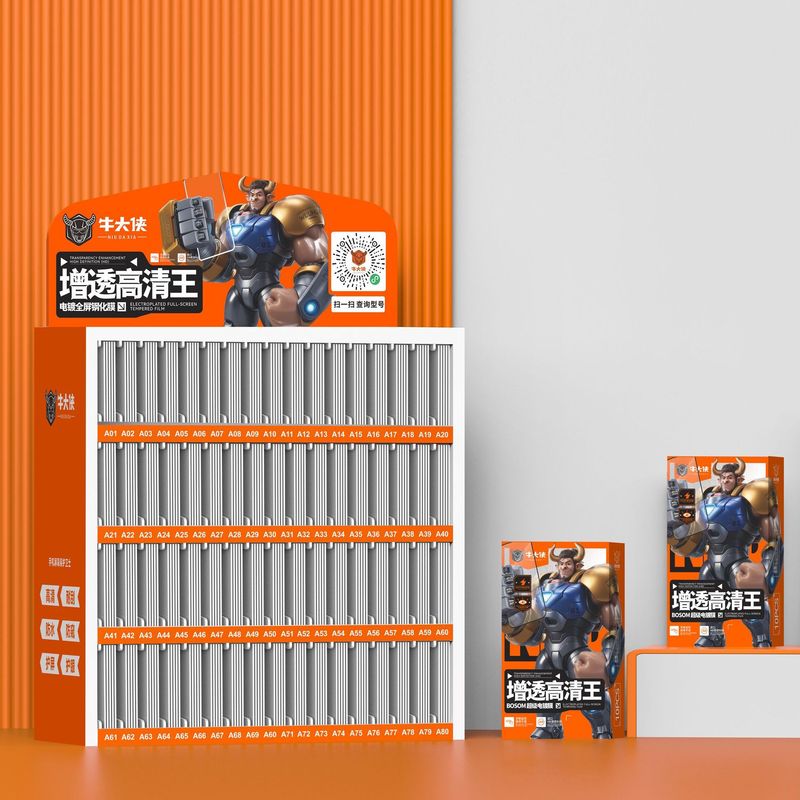牛大侠ハイビジョン増透電気めっき全画面強化膜o型超爽滑魔法箱防塵ネット携帯電話膜卸売り|undefined