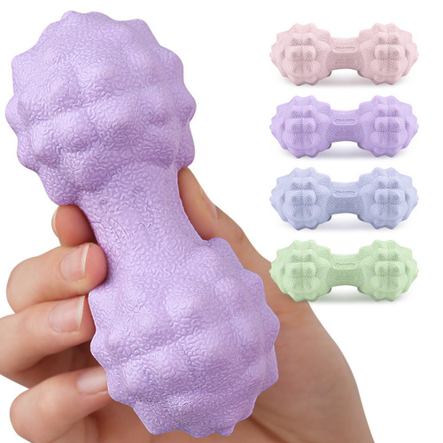TPR peanut fascia ball waist back foot bionic bump point massage stretching exercise decompression yoga hedgehog double ball